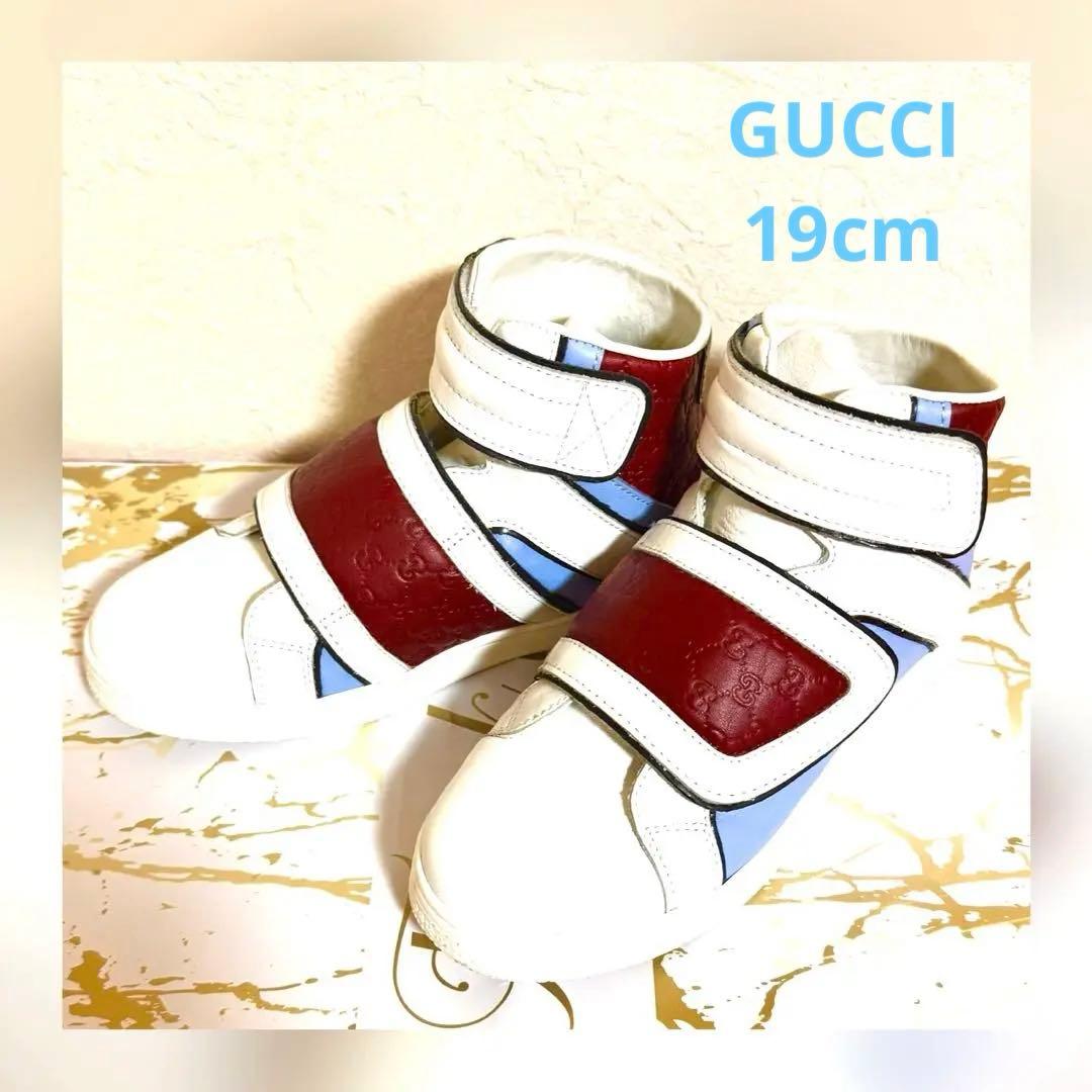 ルルロロ様 (美品) GUCCI kids キッズ スニーカ 30 19cm