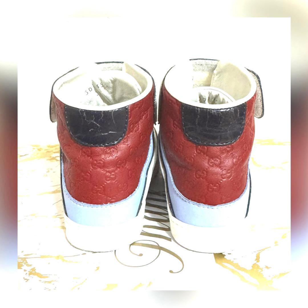 ルルロロ様 (美品) GUCCI kids キッズ スニーカ 30 19cm