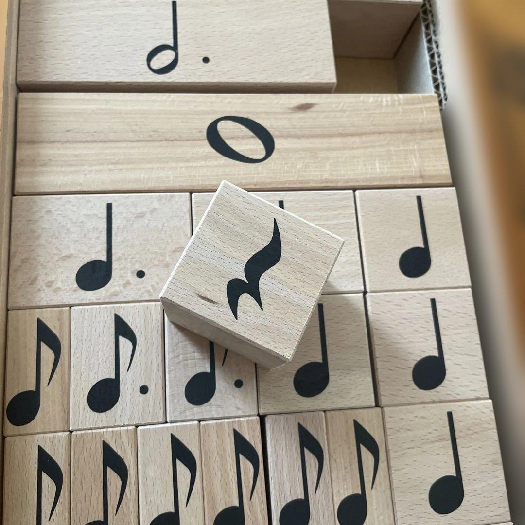 リズムおんぷ音符積み木つみき