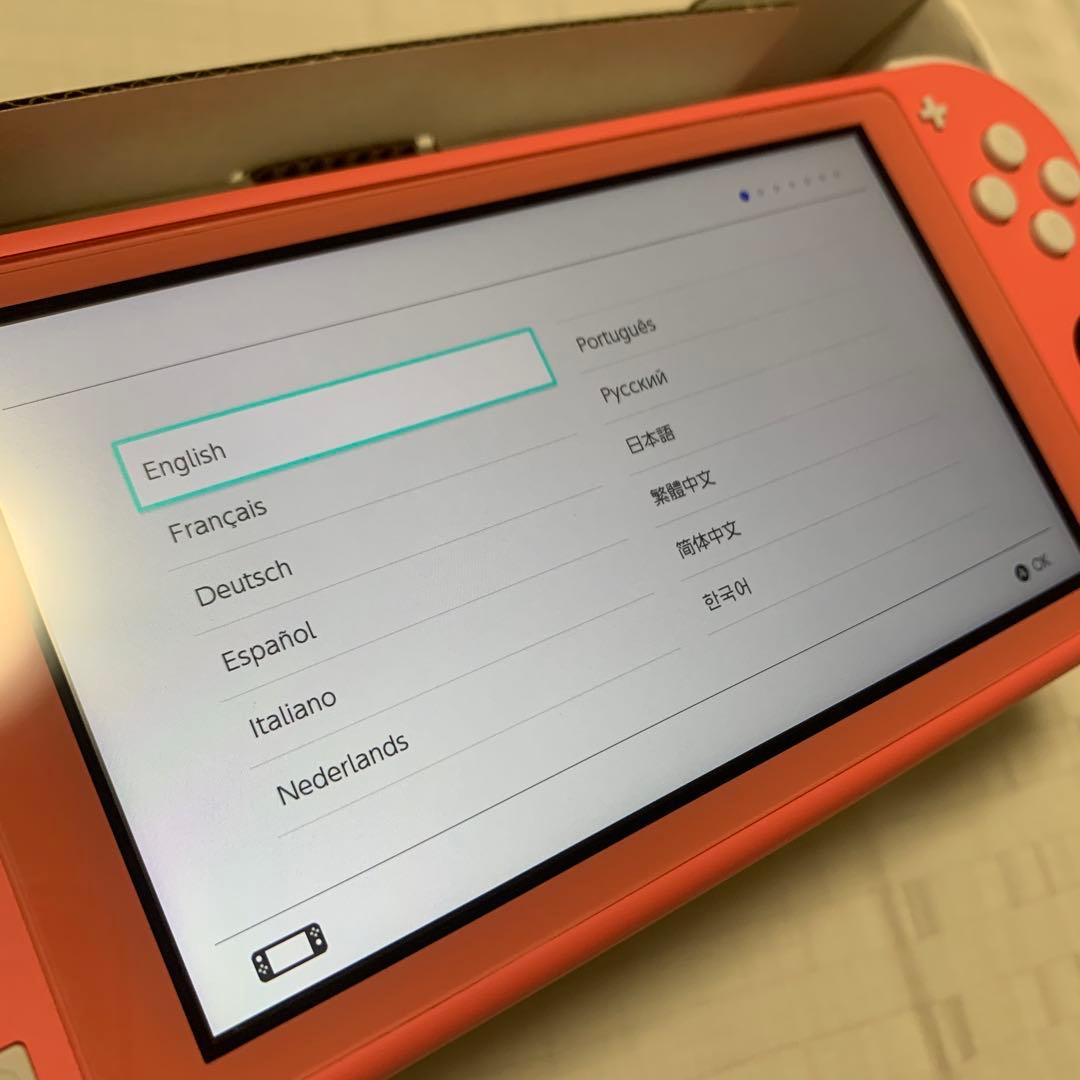 Nintendo Switch light 本体 コーラルピンク 美品