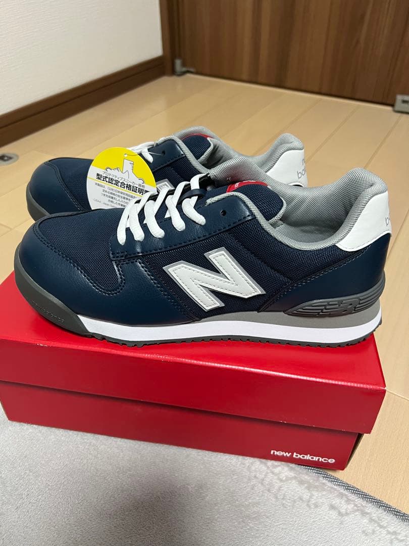 ニューバランス安全靴　24cm PL-441　ネイビー