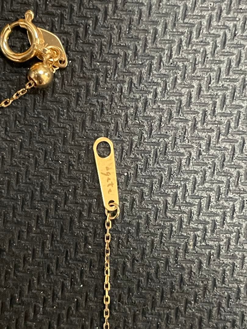 agete　K18 ダイヤモンド ネックレス 0.2ct