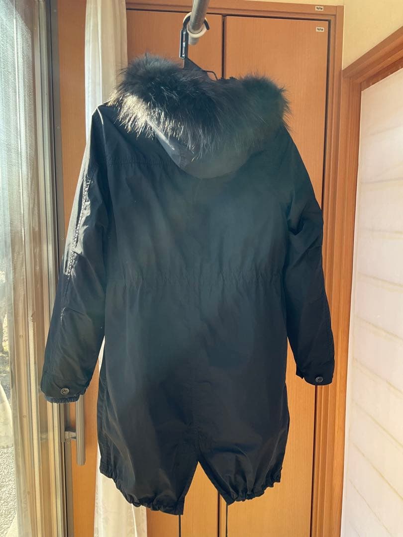 23区　一度着用　ファー付きダウンジャケット モッズコート　40