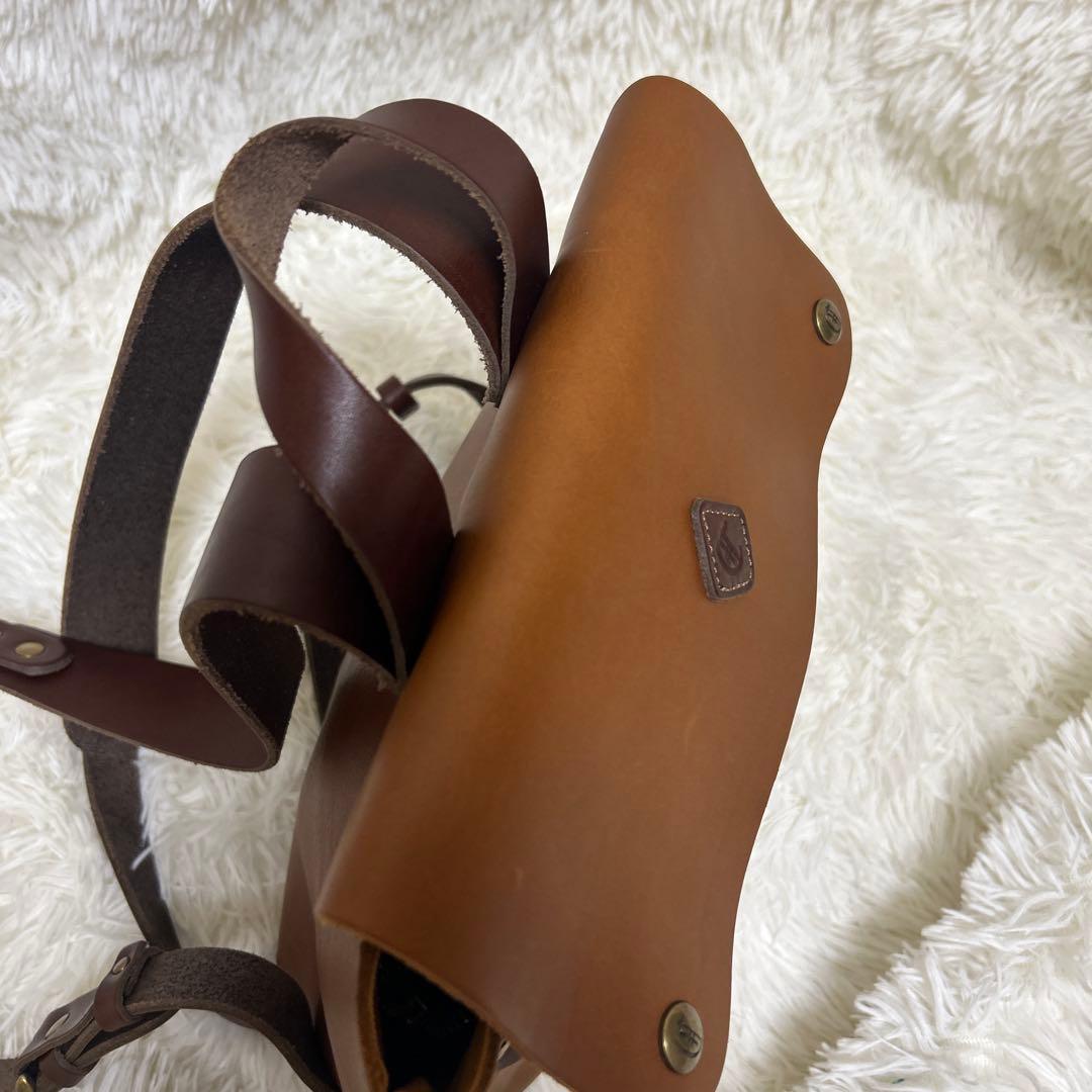 【極美品】クレドラン マルシェリュック ブラウン　レザー