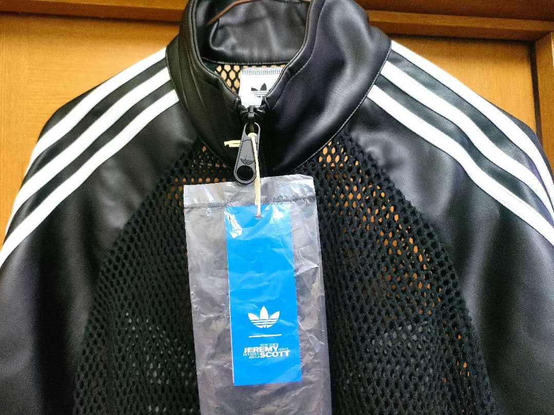 アディダス ✕ ジェレミースコット　メッシュレザー トラックジャケット