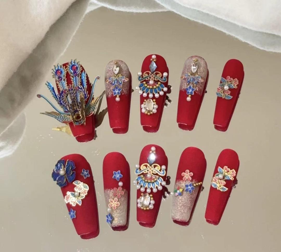 S-Size 現品 Yuri_0031 マット｜ドラゴンデコ｜フラワー｜豪華