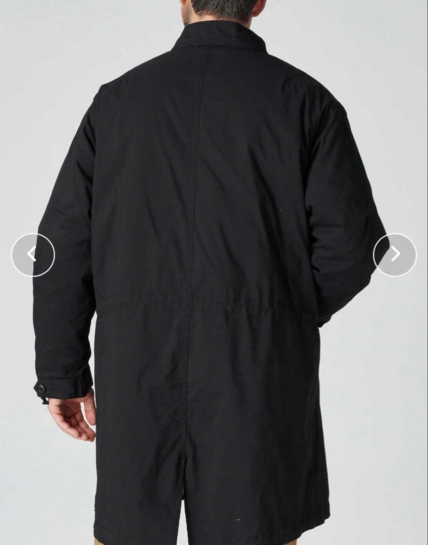 新品バックナンバーマルチウェイモッズコートインナー付き黒M定価15,800