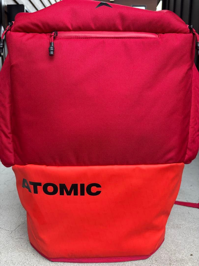 ATOMIC スキーブーツ用バックパック レッド/オレンジ
