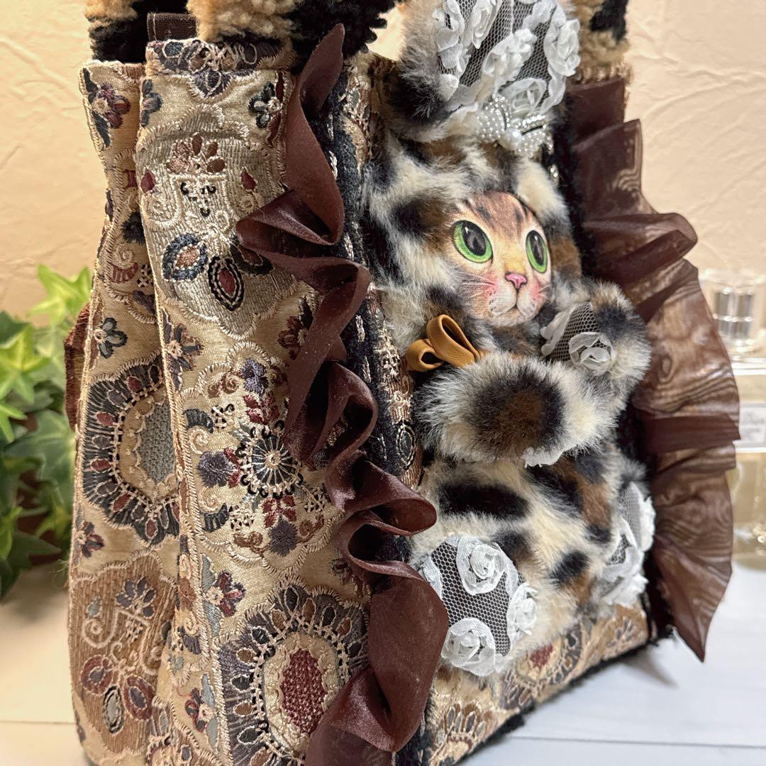 あ*き様 コヤンイサムチョン♡新作カフェオレ色インド刺繍リトルサンダーのトートバ