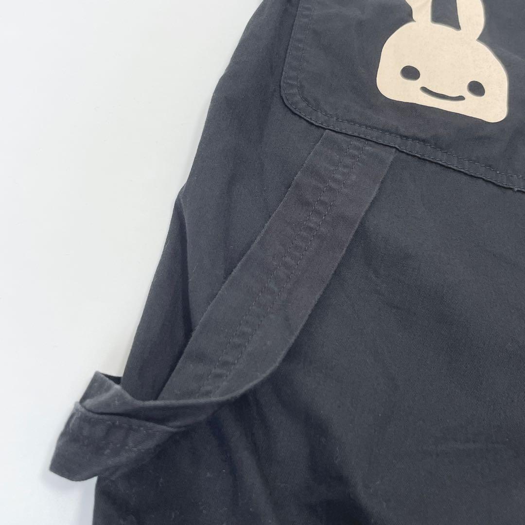 CUNEキューン うさぎプリント つなぎ オールインワン ブラック 2