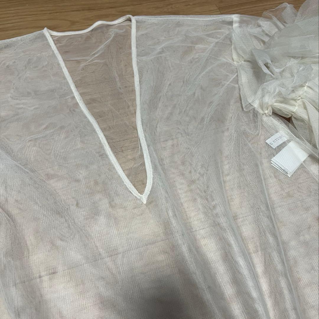 ボリュームチュールギャザーデザインTOPS