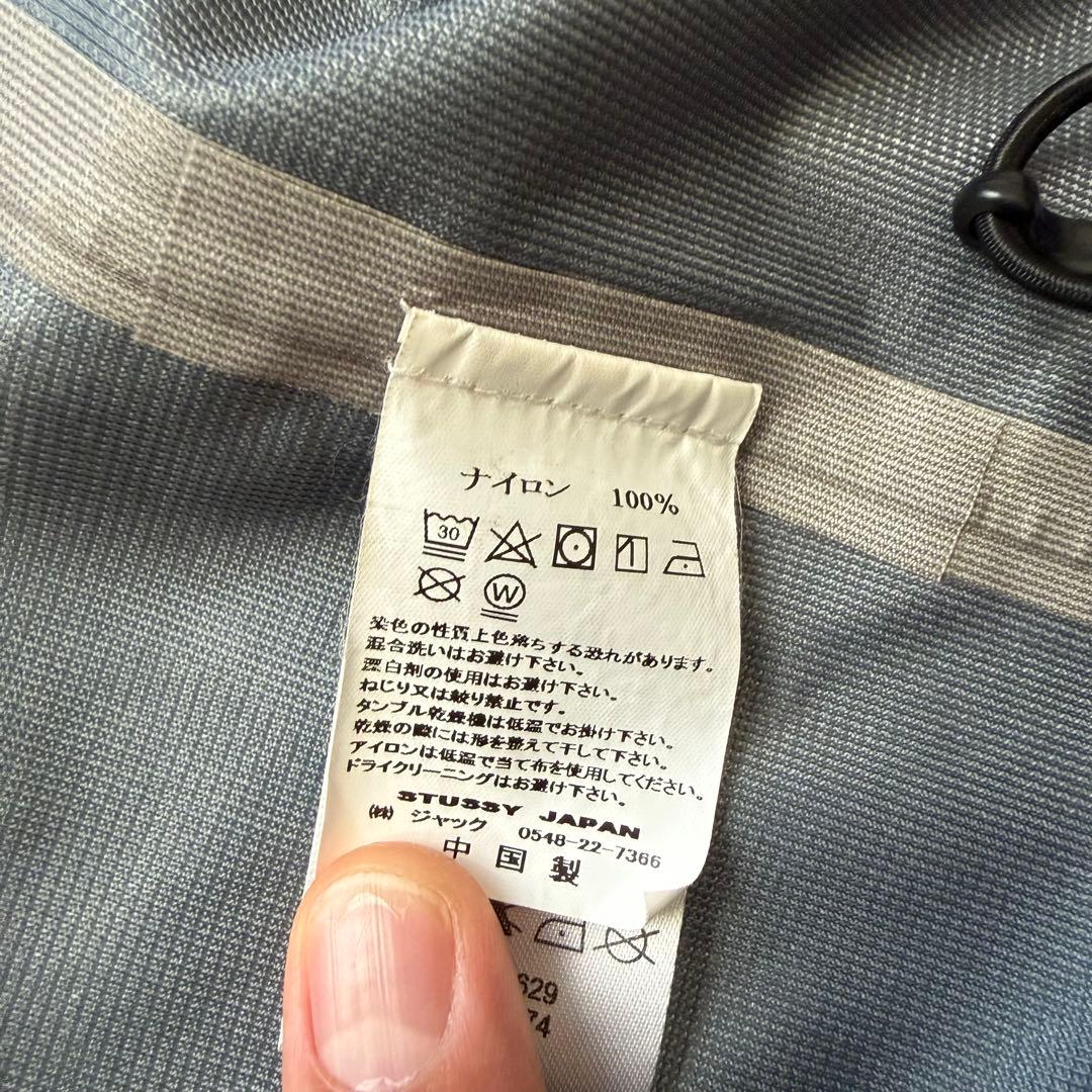 STUSSY ブラック シェルジャケット