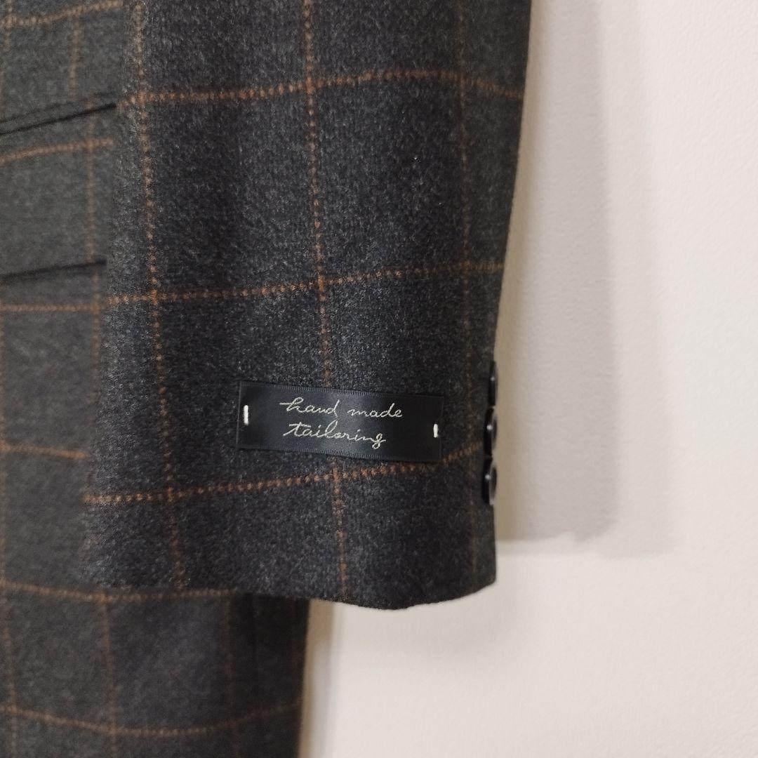 定価9万 新品タグ付 ダーバン ロロピアーナ ウールカシミヤ格子柄JK