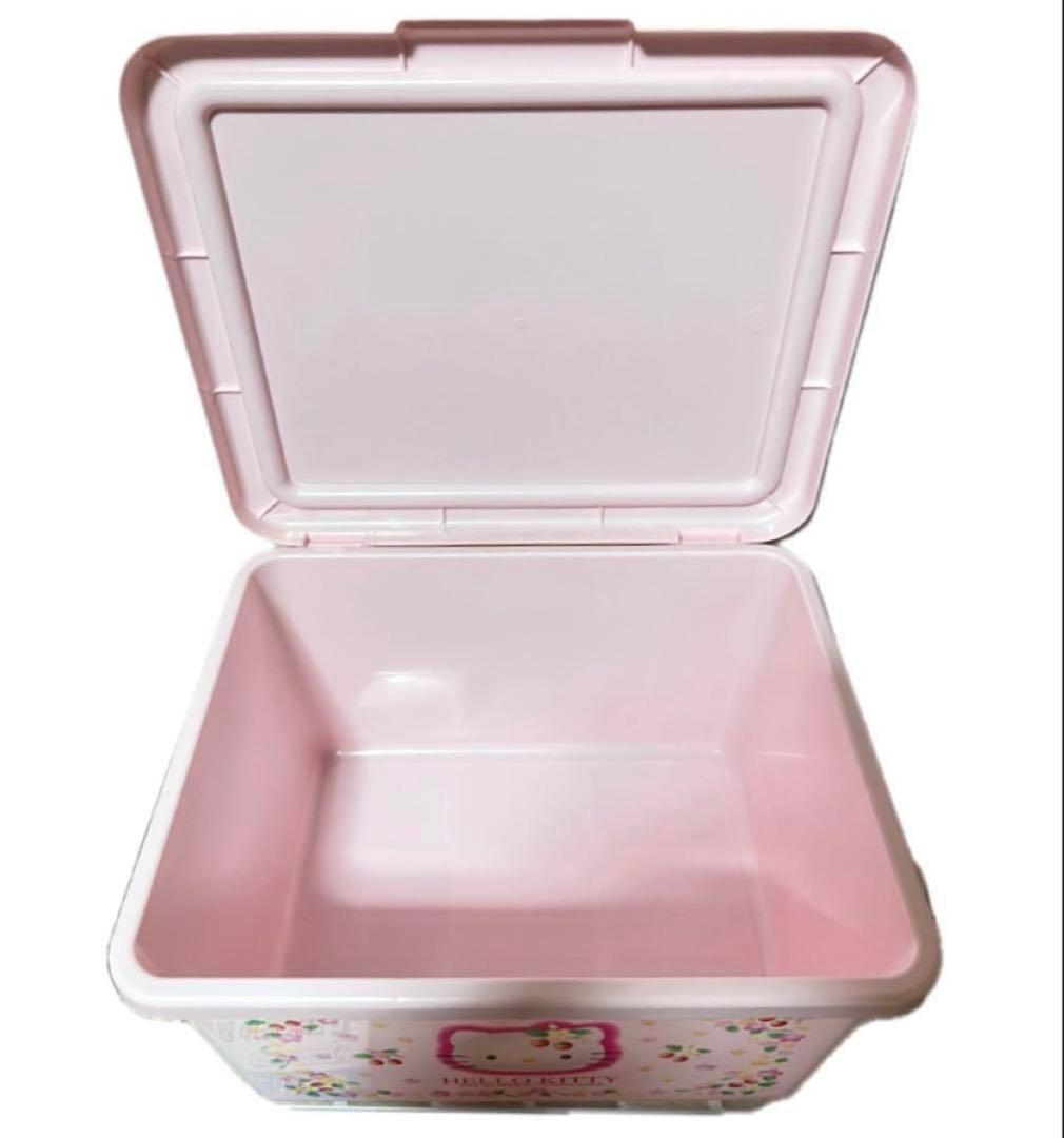 【希少】平成レトロ キティちゃん 野いちご オープンケース収納ケース2点セット