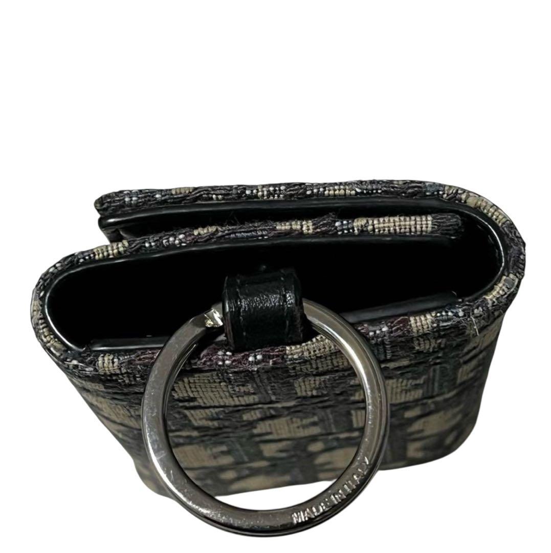 Dior ディオール キーケース 6連 オブリーク ジャガード シルバー金具