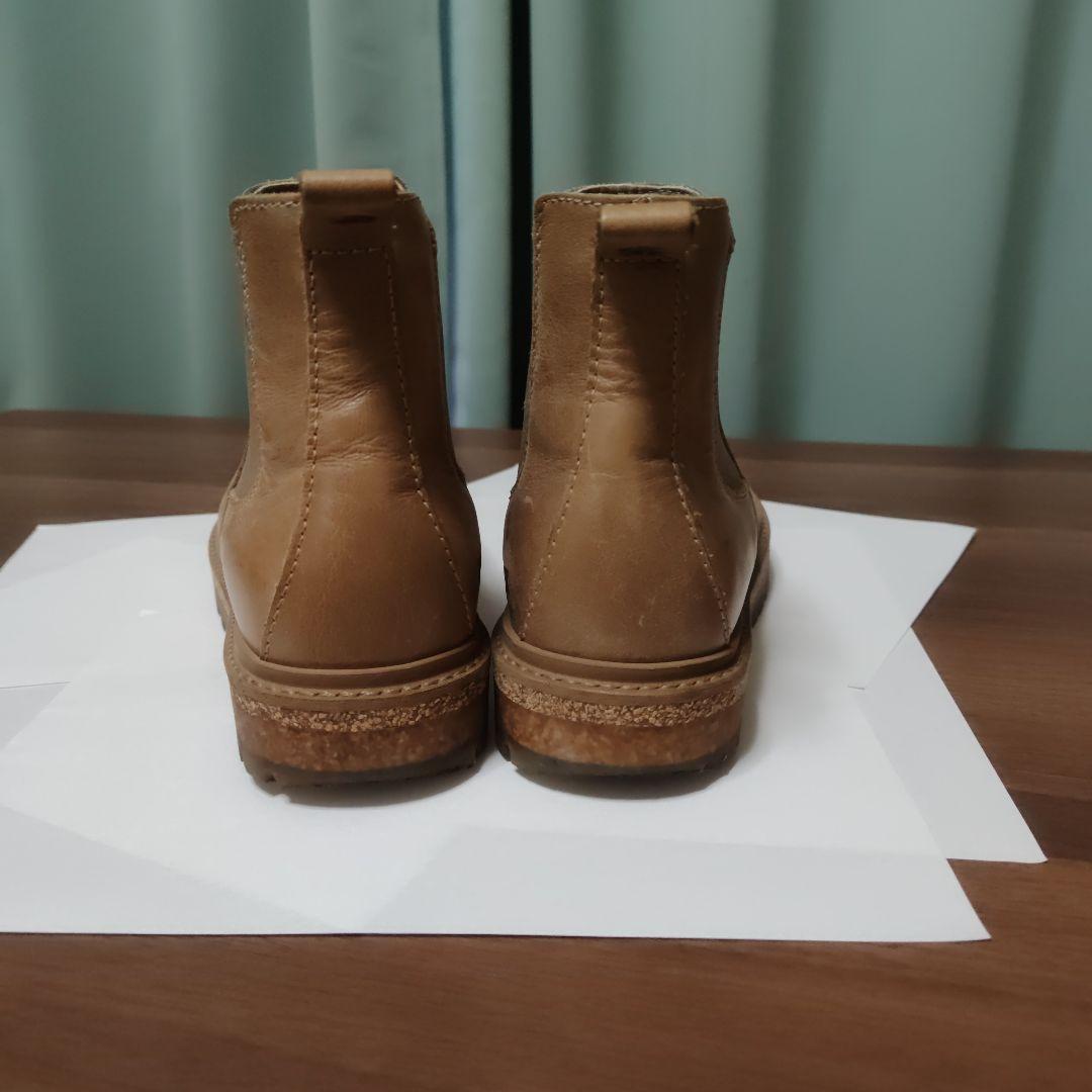 ビルケンシュトック、ミルクティーレザー サイドゴアブーツ最終値下げ