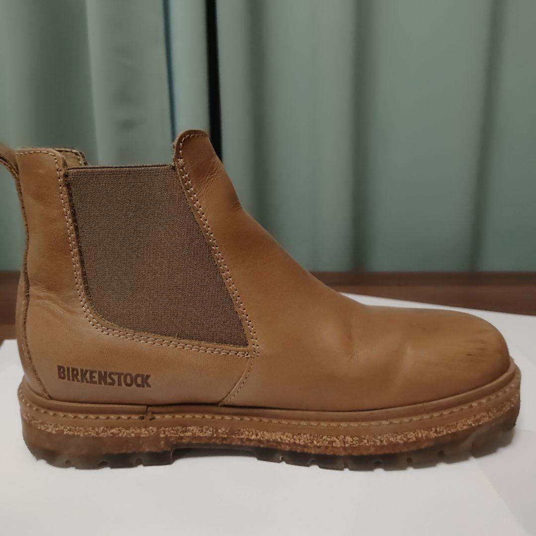 ビルケンシュトック、ミルクティーレザー サイドゴアブーツ最終値下げ
