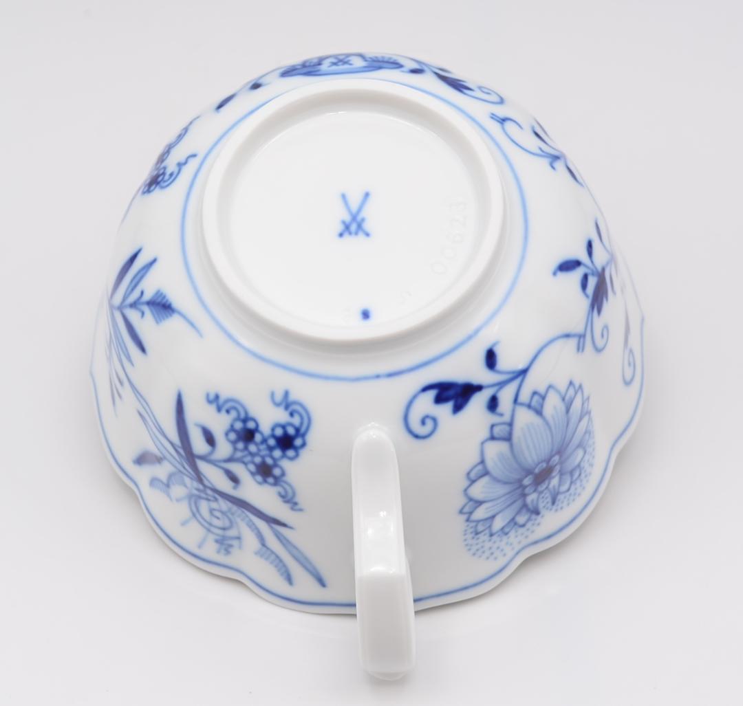 マイセン　MEISSEN　ティーカップ&ソーサーセット　ブルーオニオン　ザクロ