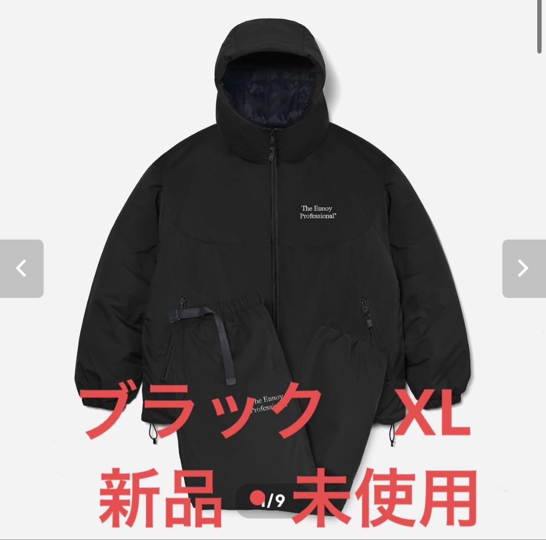 ジャケット・アウター ENNOY PADDED NYLON SET UP (BLACK)