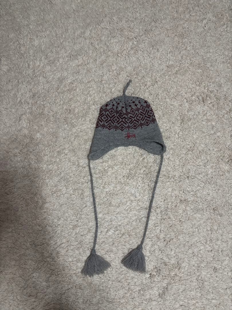 Stussy 耳あて付きニット帽 90’s 90年代 レア USA
