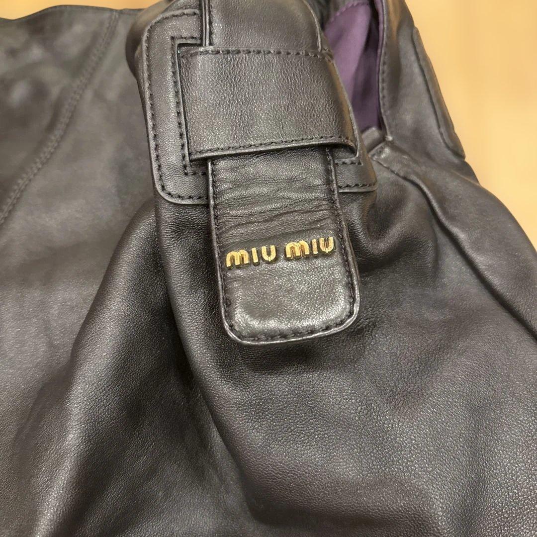 専用品　MIU MIU レザーブラック バッグ
