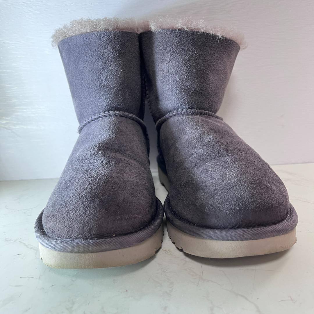 専用入手困難 未使用級 UGG ベイリーボウ風 ムートンブーツ パープル 24c