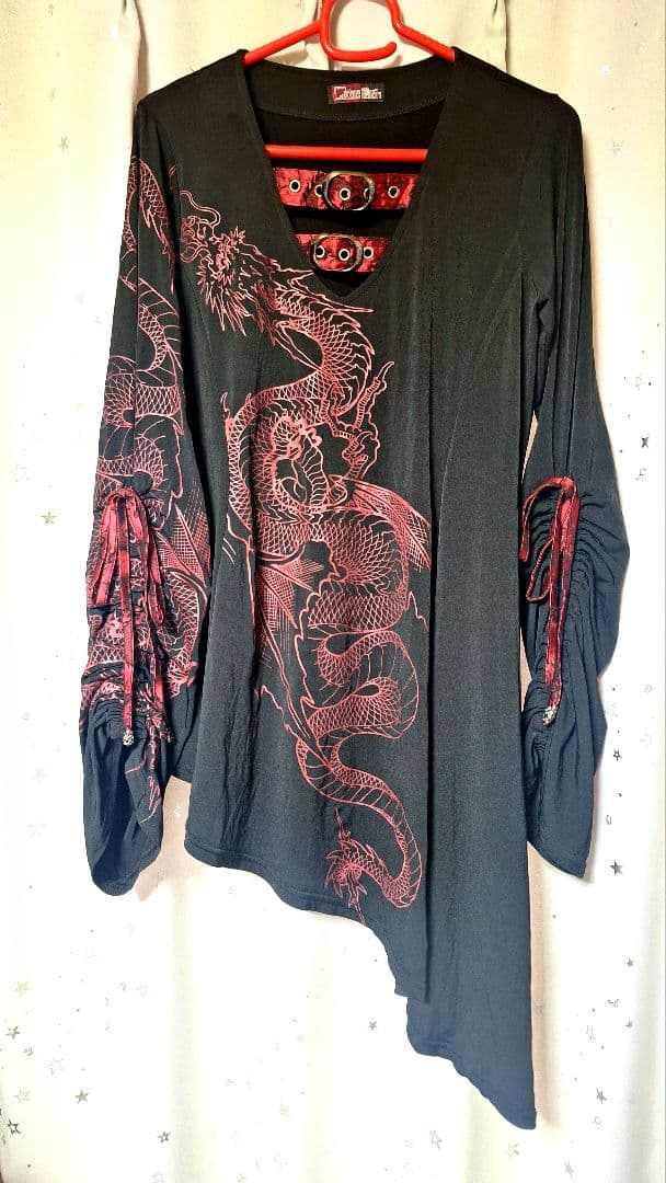 キューティーフラッシュ　アシンメトリーチュニック　赤