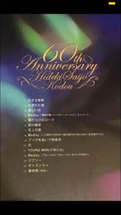 西城秀樹CD60th anniversary 心響kodou