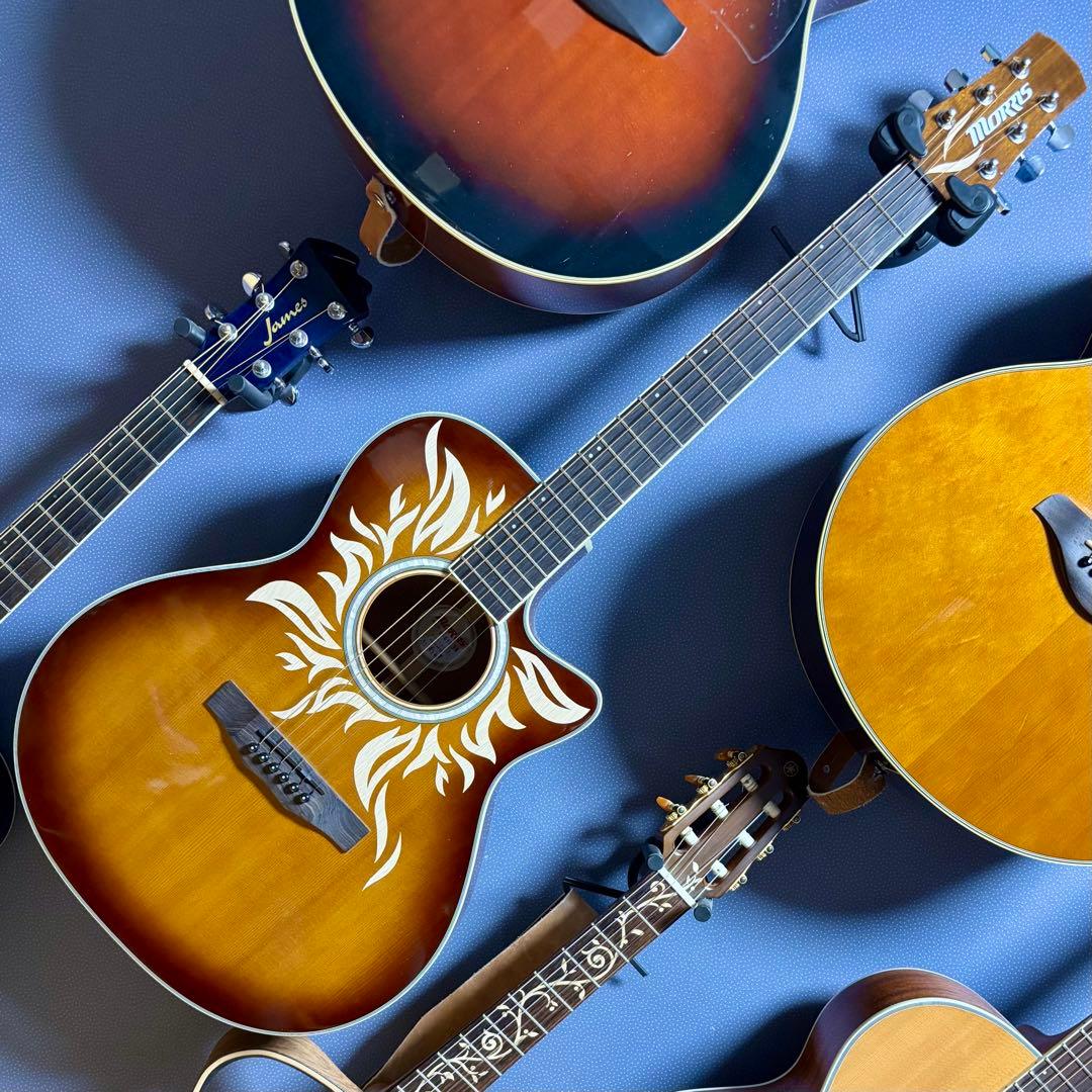 【新品同様】morris R-011 TS エレアコ 超低弦高調整済