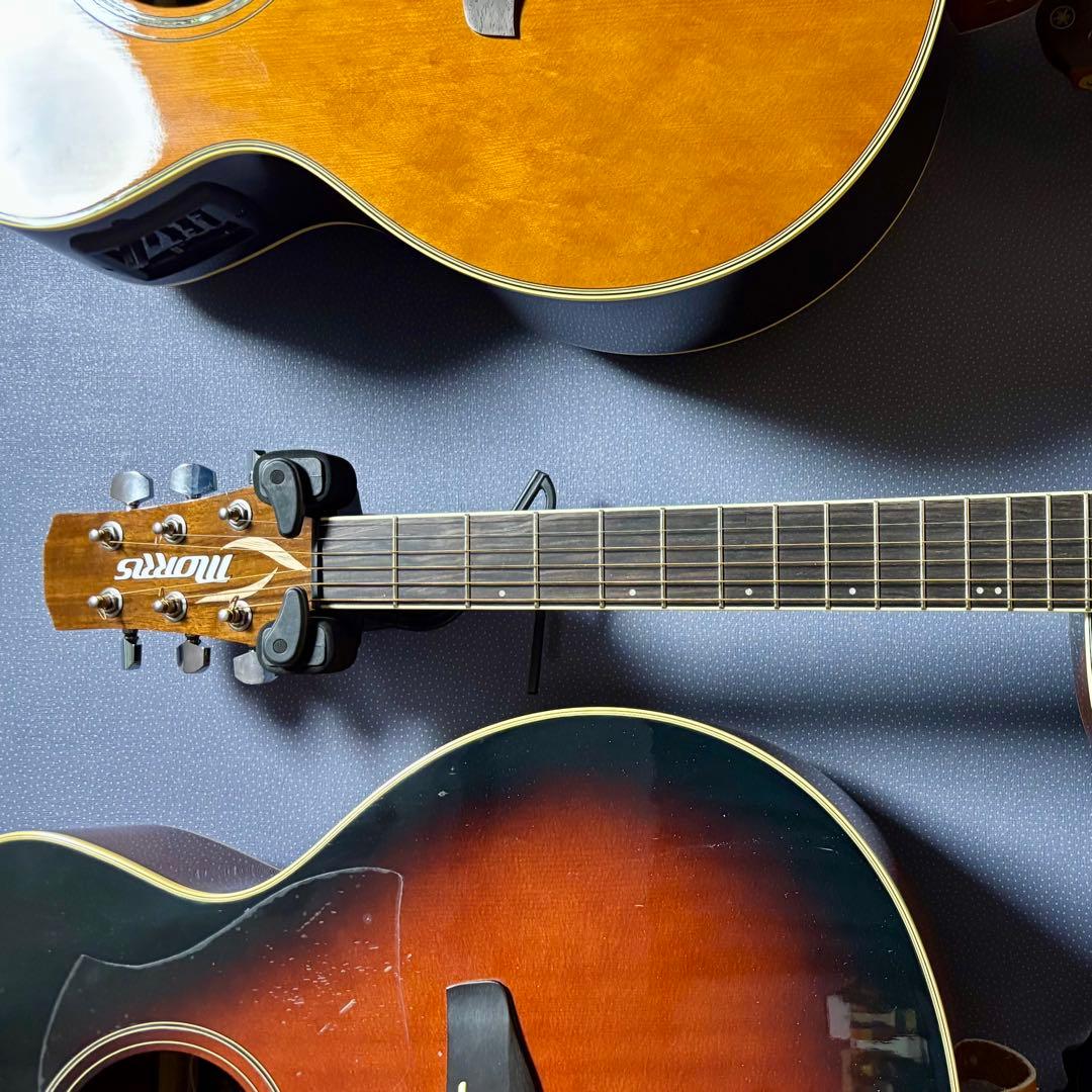 【新品同様】morris R-011 TS エレアコ 超低弦高調整済