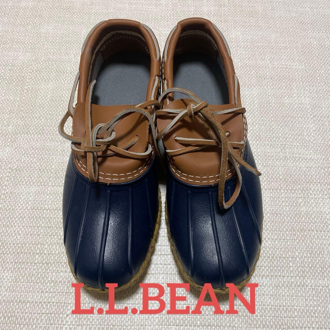 [極美品]L.L.BEAN BEAN BOOTS ビーンブーツ モック 紺茶色