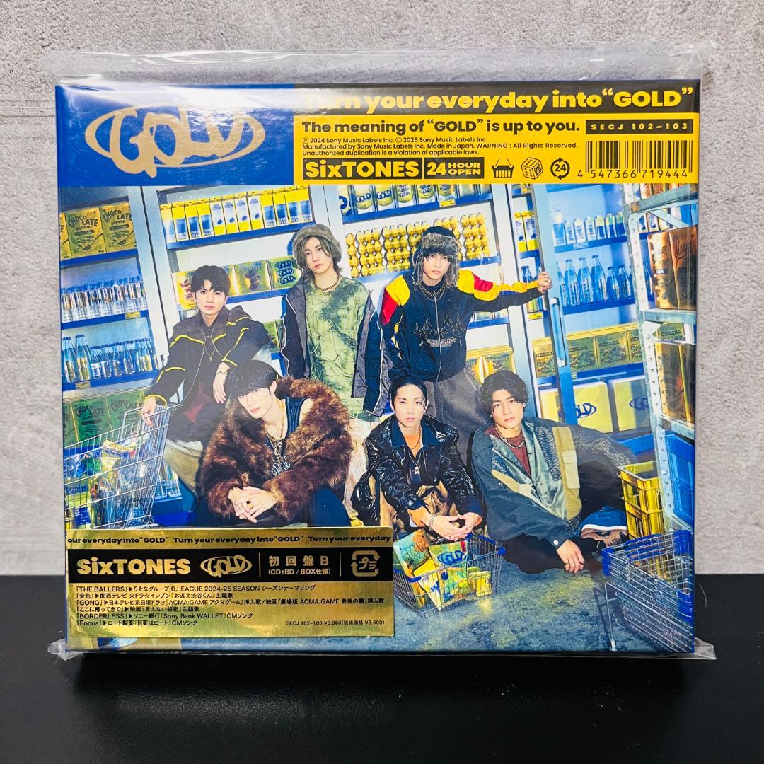 SixTONES GOLD CD+Blu-ray 3形態セット 初回特典付