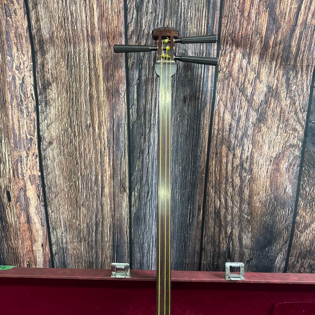 三味線本体 白色 シルバー 紫色 ケース付き