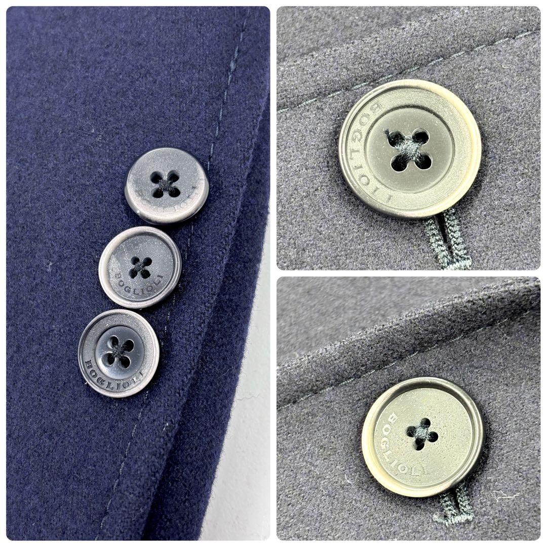 BOGLIOLI DOVER メンズ ウールテーラードジャケット ネイビー 42