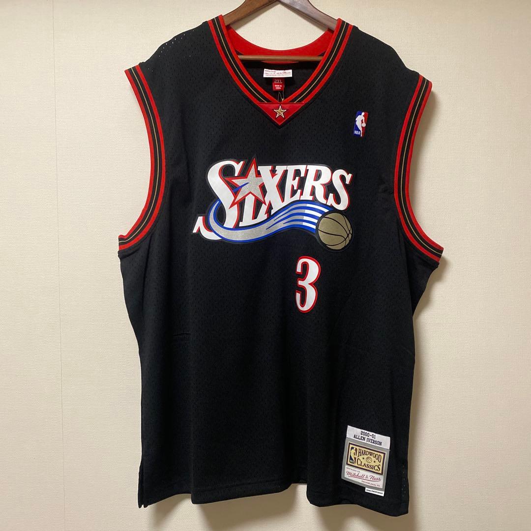 新品未使用 mitchell&ness SIXERS IVERSON 2XL