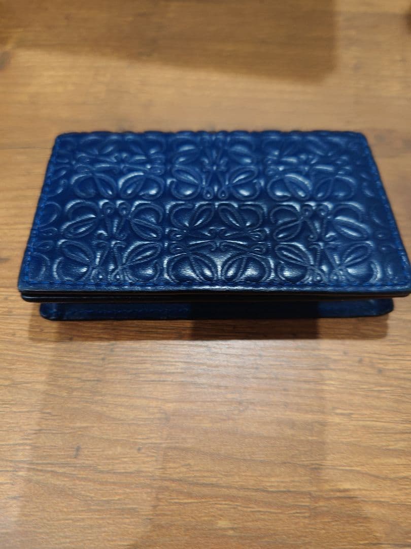LOEWE　ネイビー レザー　名刺入れ