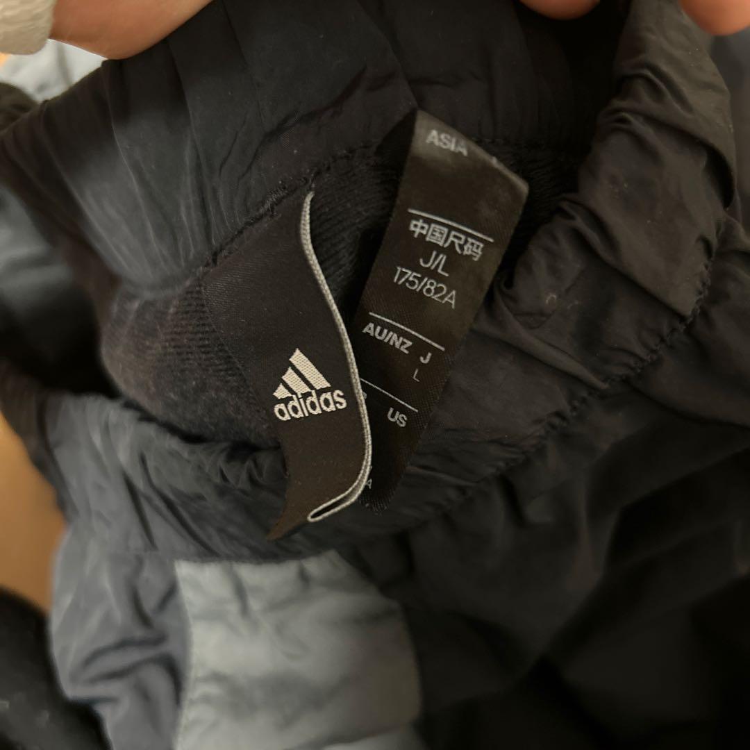 人気　レア　常田着用　アディダス　セットアップ　上下　L ナイロン　ブラック