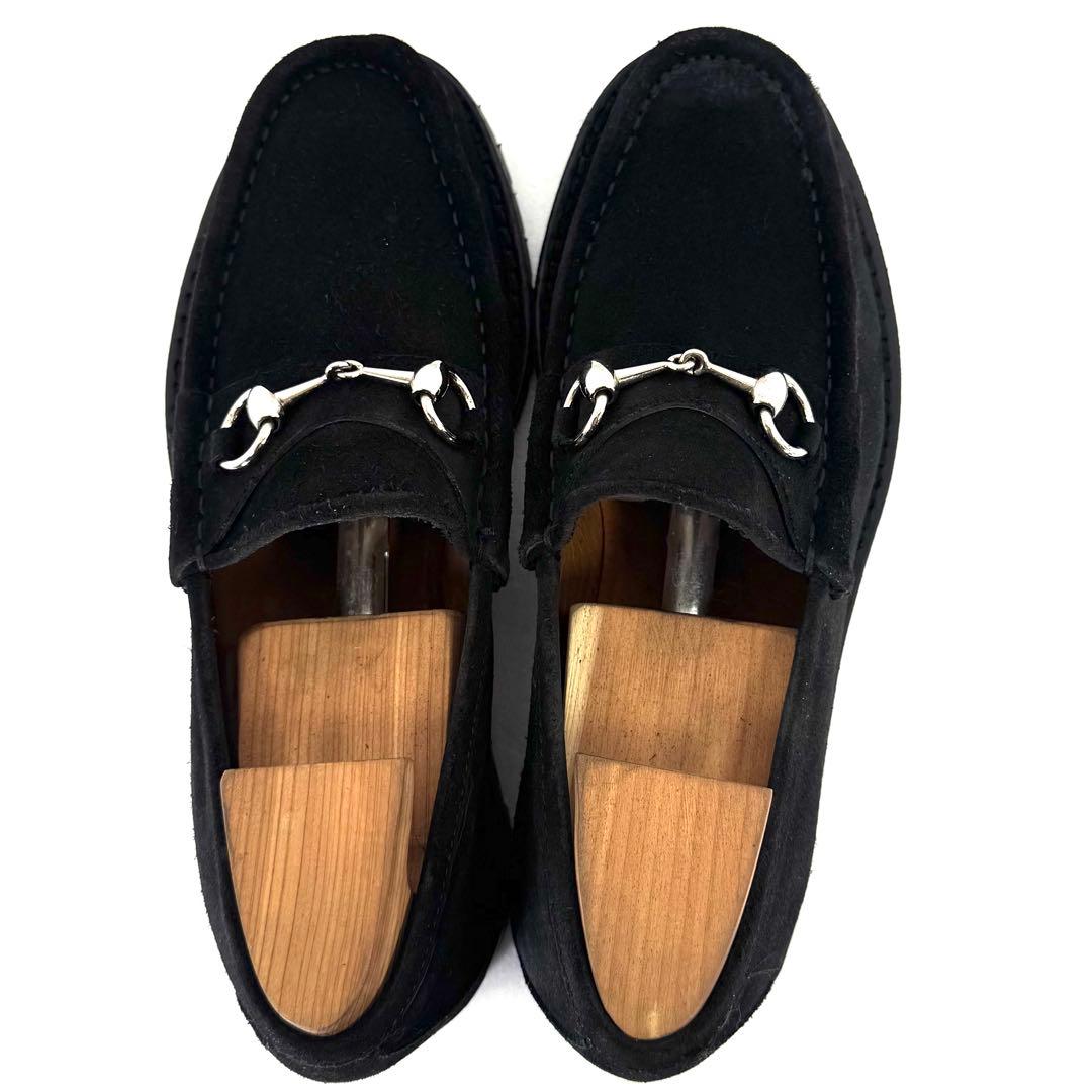 【GUCCI】 グッチ （24cm） ホースビットローファー スエード 美品