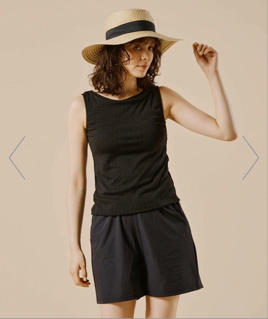 ラッシュガード付き　タンキニ　4点セット水着 サンアイ　三愛