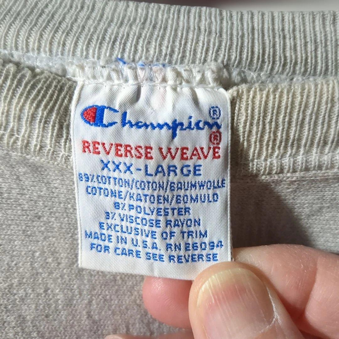 チャンピオン リバースウィーブ ミシガン 両面 スウェット 90s USA製