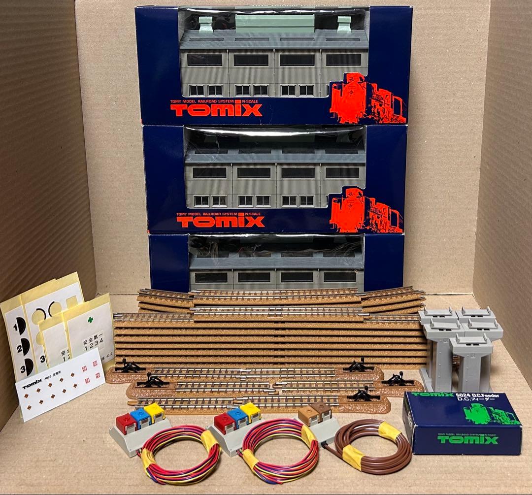 鉄道模型　Nゲージ 車庫　レール　レールエンド　橋脚　配線　詰合せセット