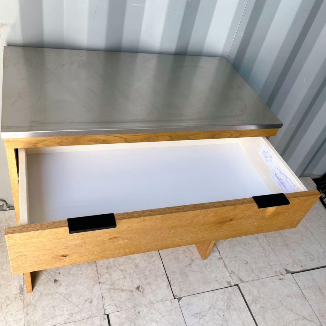 取付無料！ウニコ アディ ダストカウンターW820 北欧風ナチュラルカウンター✨