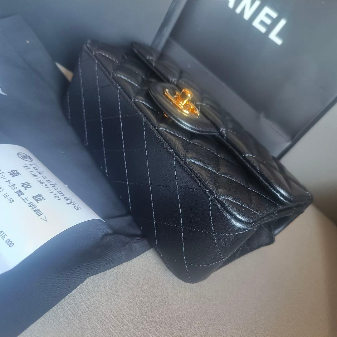 【実写画像】 ブラックレザー ショルダーバッグ