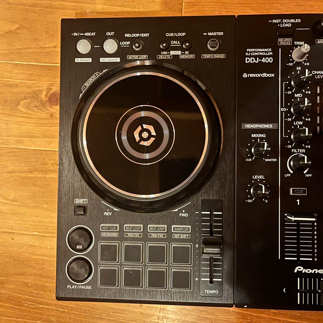 Pioneer DJ DDJ-400 コントローラー コード　ヘッドホン付き