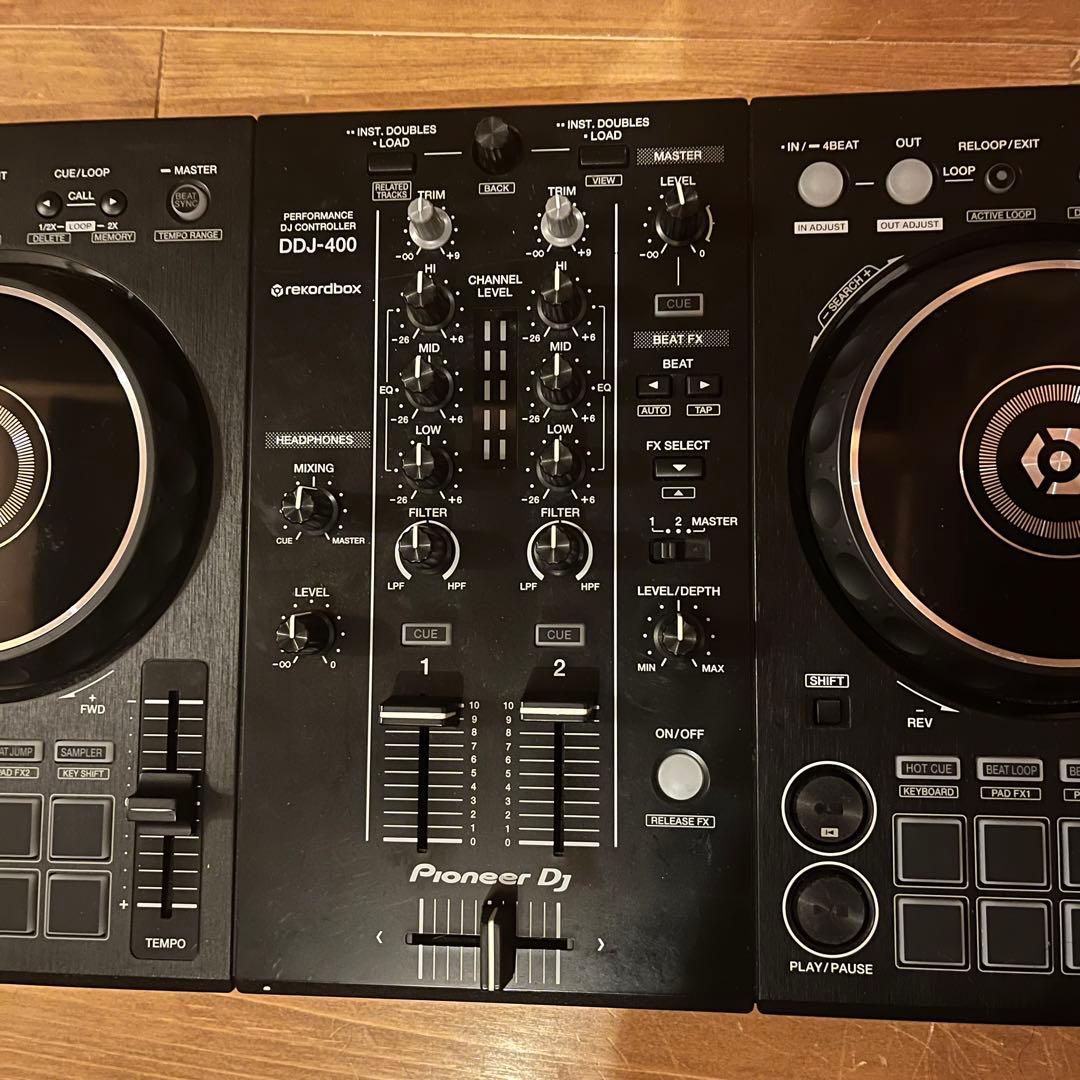 Pioneer DJ DDJ-400 コントローラー コード　ヘッドホン付き