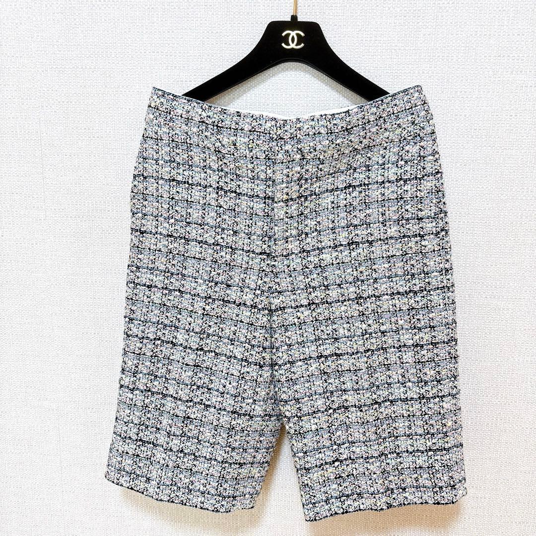 新品未使用☆BLAMINK ミックスツイード ショートパンツ 定価¥12万