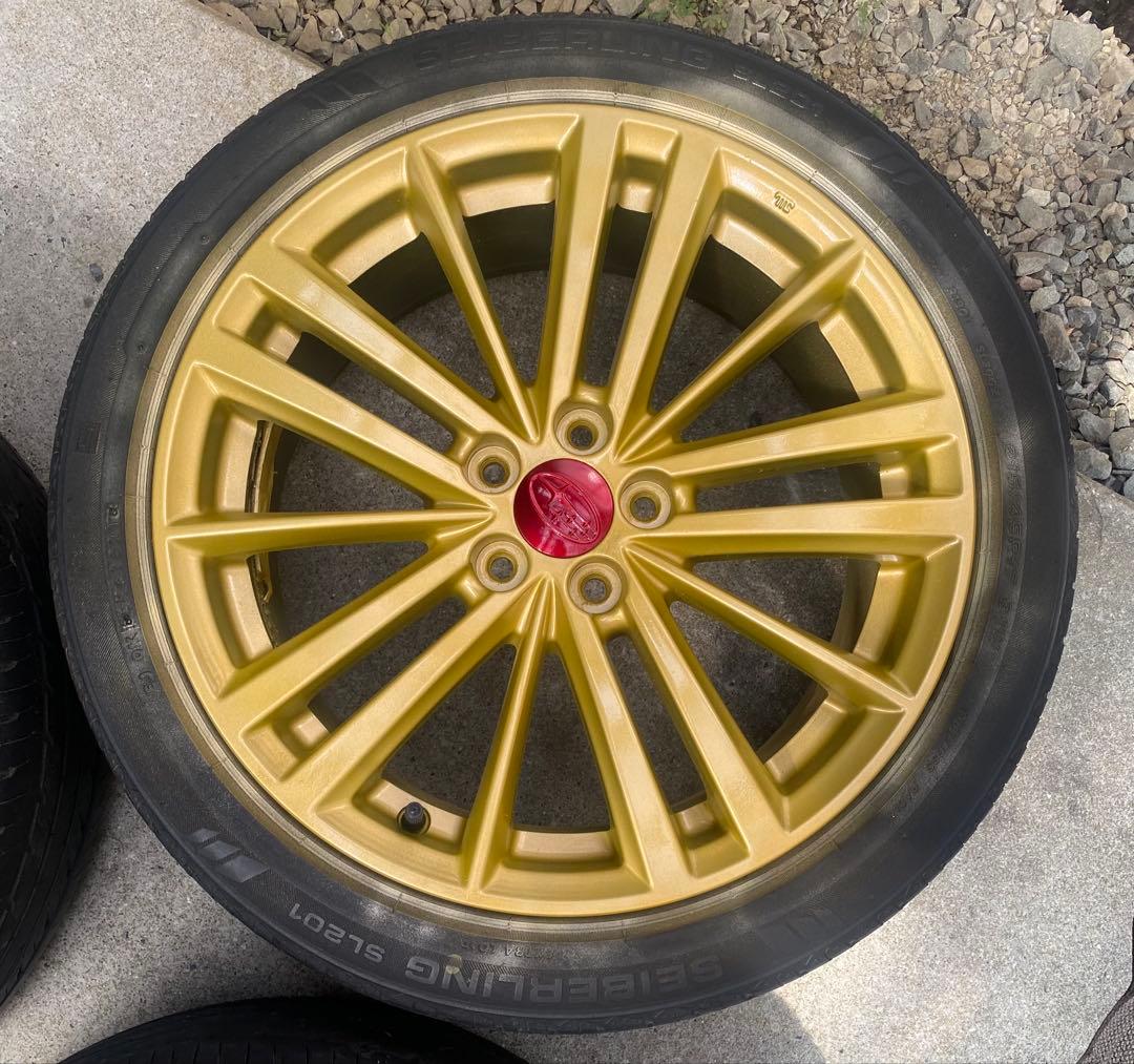 ①TTosh_T〈綺麗〉インプレッサ　純正ゴールドホ