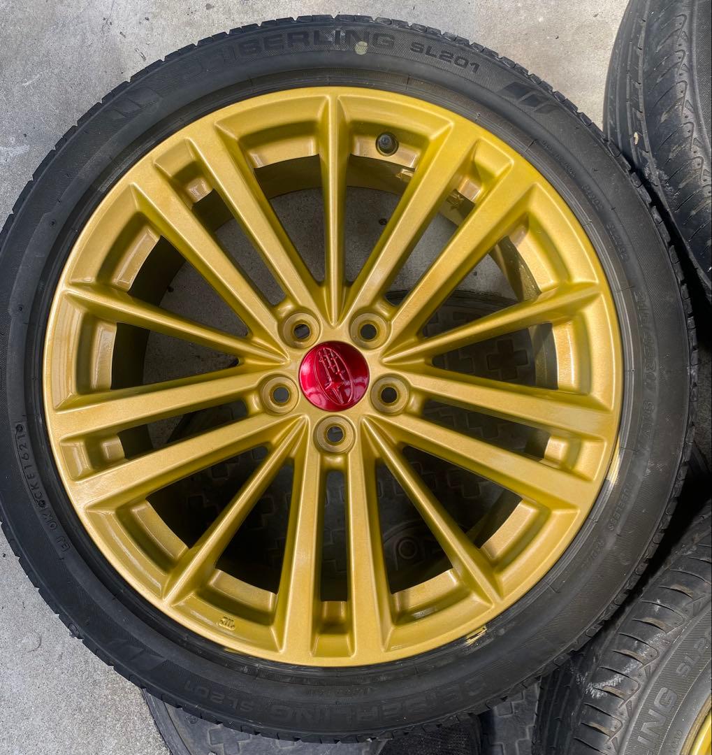 ①TTosh_T〈綺麗〉インプレッサ　純正ゴールドホ