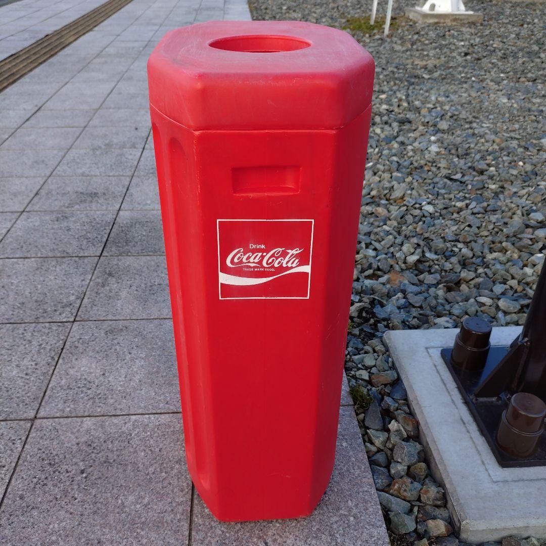 昭和50年代レトロ、コカ・コーラ、プラスチック空缶入れ