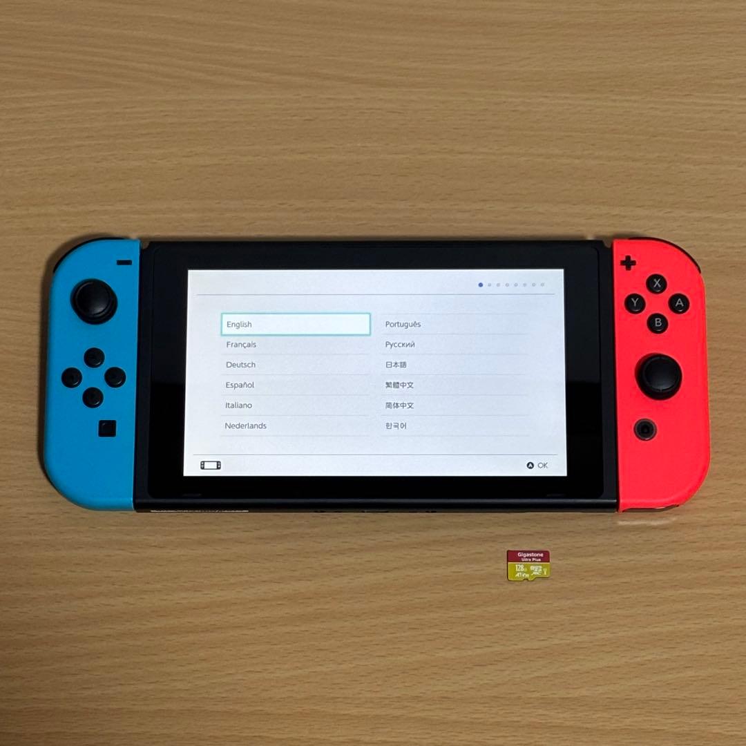 任天堂 Switch 本体 バッテリー強化版 ケース＋128GB SD